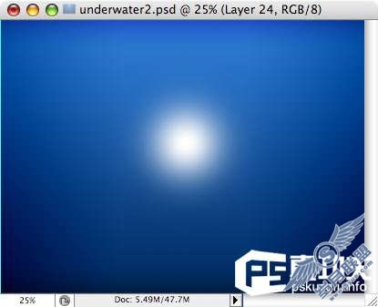 Photoshop设计制作精美水下效果墙纸【图】_