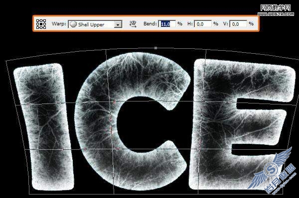 Photoshop教程:打造冰冻的冰雪文字效果