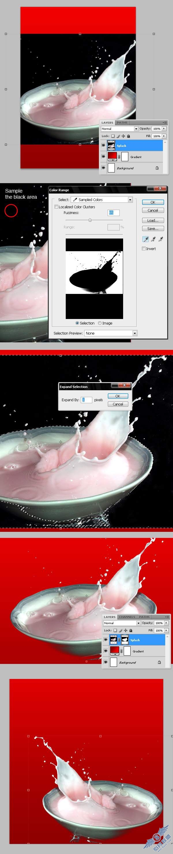 photoshop cs4绘制甜麦圈包装袋