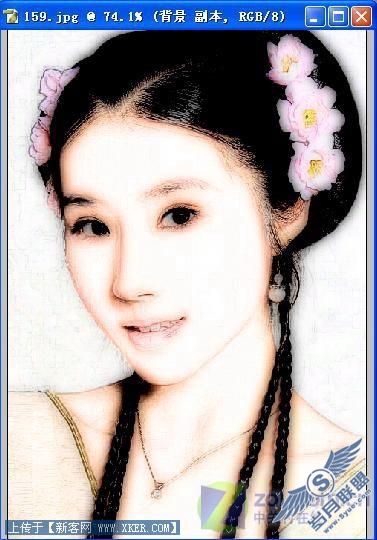 Photoshop实例:打造真人仿工笔画效果 Photoshop实例:打造真人仿工笔画效果