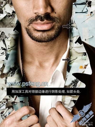 PhotoShop合成帅哥的个性外套