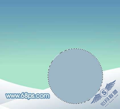 Photoshop制作可爱的卡通雪人教程【图】_