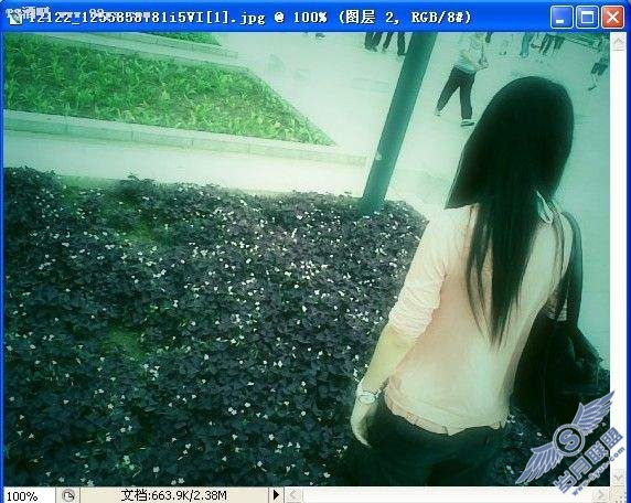 Photoshop调出梦幻的紫色暗调非主流签名风格效果