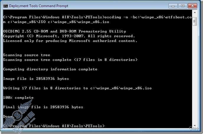 Windows 7 PE RAM 引导盘及WIM 镜像制作