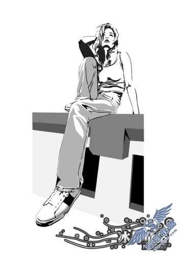 冰封童话Photoshop人物插画欣赏