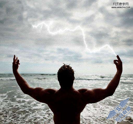 Photoshop滤镜教程:给人物加上神奇的闪电