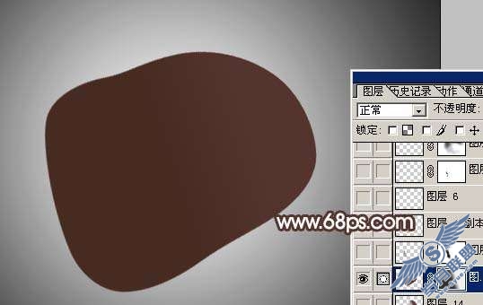 Photoshop制作逼真的光滑褐色鹅卵石【图】_