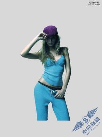 Photoshop合成美女与兽中之王插画