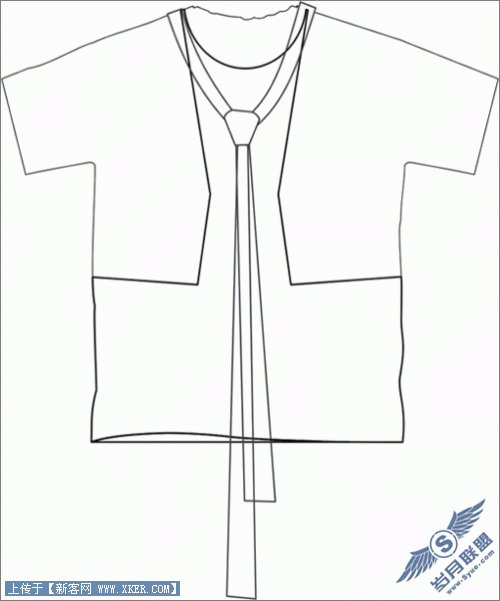 用CorelDraw在T恤框架中设计花纹78
