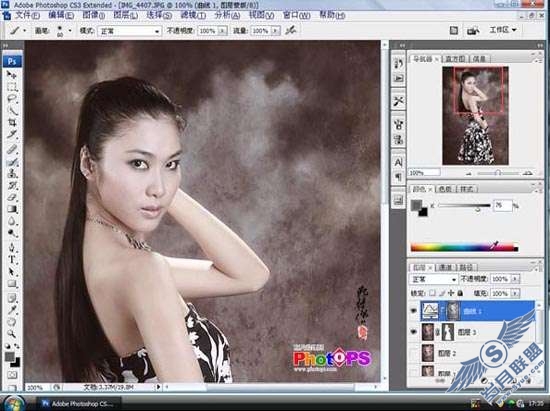 Photoshop照片处理:调色出照片褐色色调【图】_