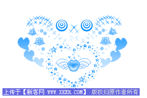 Photoshop制作漂亮的心型挂坠Gif动画图