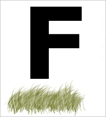 Photoshop笔刷巧做青草字特效