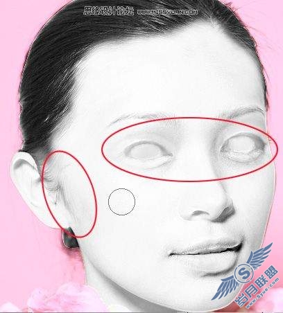 photoshop将人物头像转石膏效果