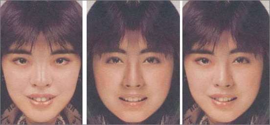 Photoshop出来的众多明星对称脸照欣赏