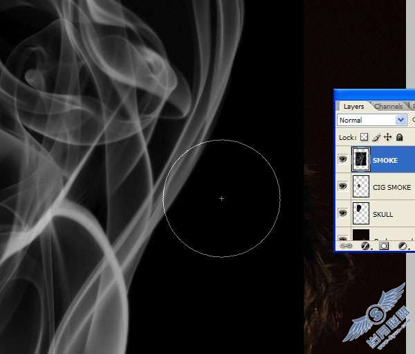 Photoshop合成教程:利用烟雾做出一个超现实的效果【图】_