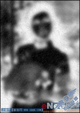Photoshop把照片变成画像效果