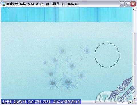 Photoshop制作幽雅梦幻韩版婚纱照
