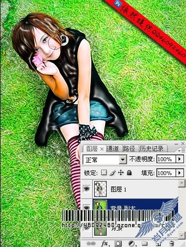 巧用滤镜制作晶莹的非主流美女效果