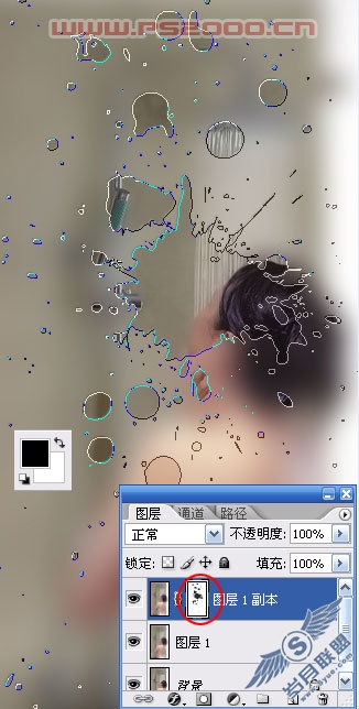 Photoshop图层蒙版打造沐浴中烟雾胧罩的美女