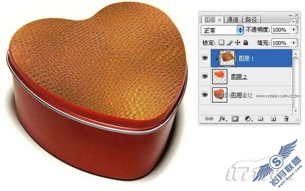 photoshop制作皮革质感及其应用实例教程_
