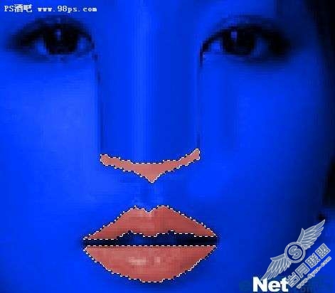 photoshop照片处理:将美女处理成阿凡达人物【图】_