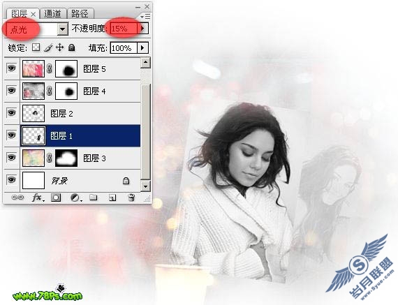 Photoshop制作超梦幻的黑白照片
