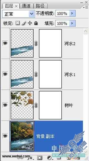 Photoshop教程:静态风景照变动态流水效果