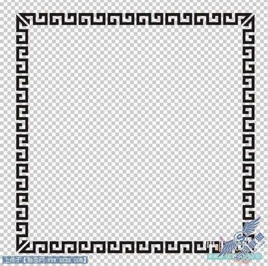 Photoshop教程:模拟中华传统风格金属边框