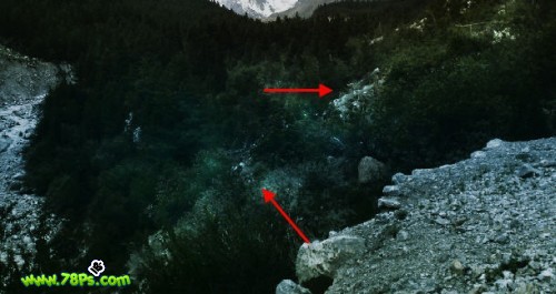 Photoshop合成教程:黑暗迷雾山城