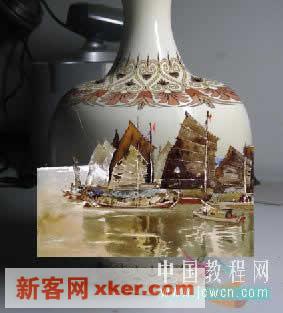精彩:Photoshop给花瓶打造彩绘效果
