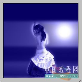 Photoshop教程:蓝色梦幻星光MM唯美艺术效果