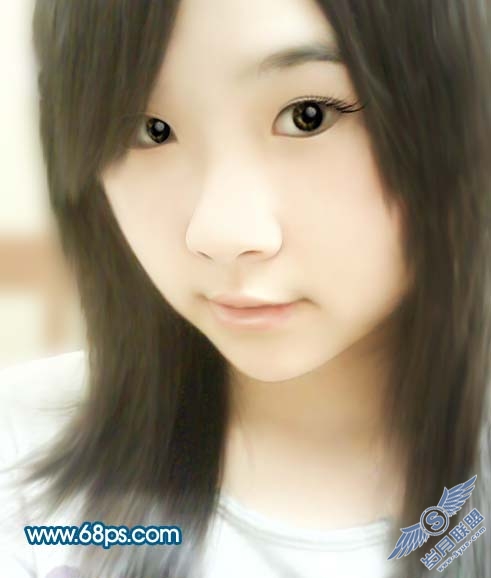 photoshop把曝光过度的人物照片转手绘效果
