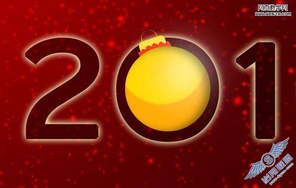 Photoshop制作2010精美的圣诞贺卡教程【图】_