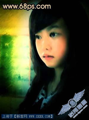 Photoshop把人像处理成仿油画效果
