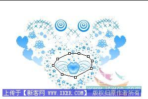 Photoshop制作漂亮的心型挂坠Gif动画图