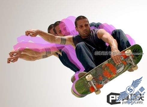 Photoshop教程:打造欧美风格的滑板海报