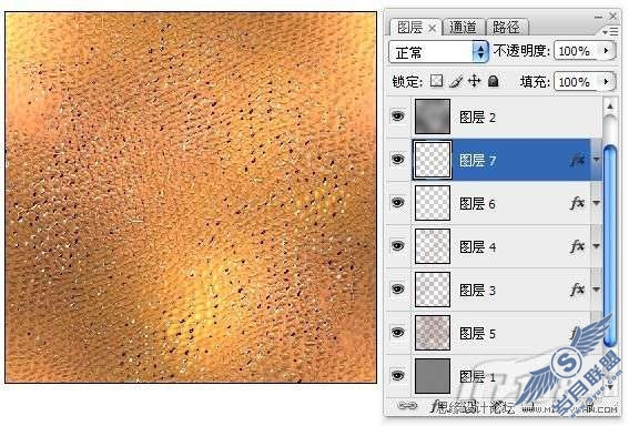 photoshop制作皮革质感及其应用实例教程_
