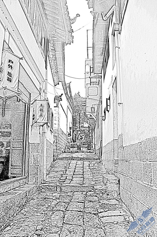 PS模糊滤镜与历史画笔处理淡彩素描特效