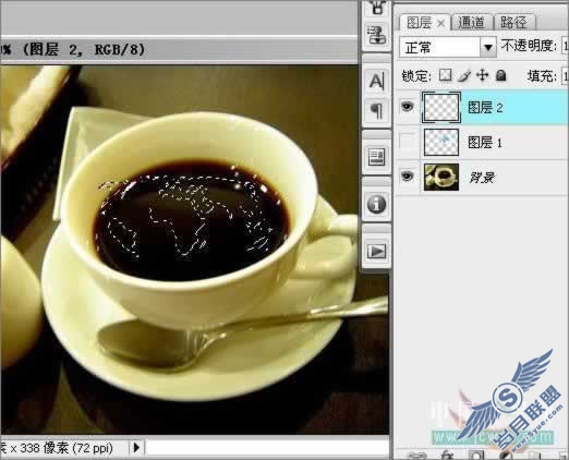 Photoshop合成:调制一杯特色咖啡