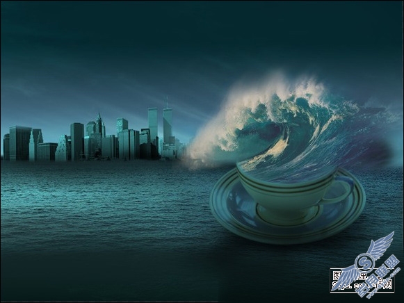 Photoshop照片合成:制作惊涛骇浪海报
