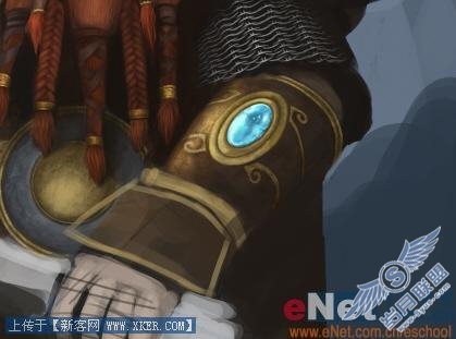 教你Photoshop手绘魔兽世界里的矮人战士(5)