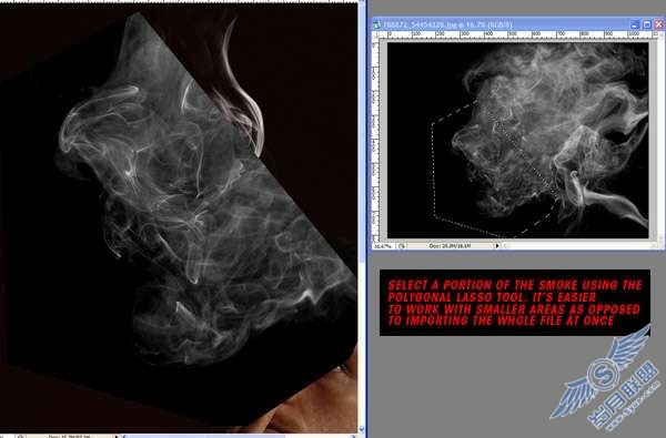 Photoshop合成教程:利用烟雾做出一个超现实的效果【图】_