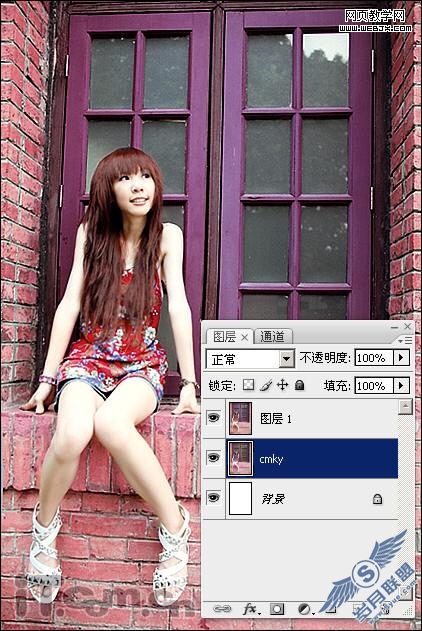 Photoshop打造漂亮的复古色彩美女照片