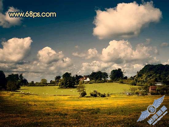 Photoshop调色出暗调暖色外景照片【图】_