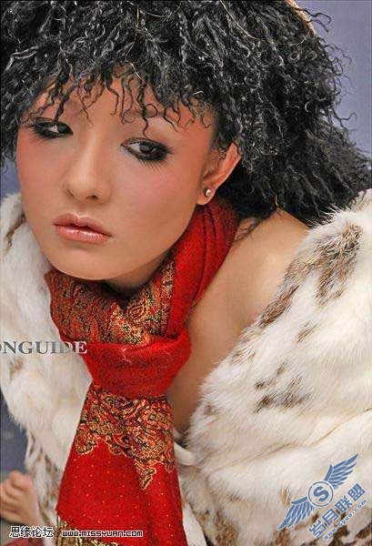 Photoshop照片处理:调出美女金属质感肤色【图】_