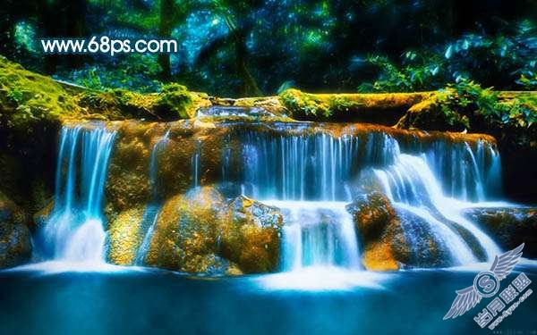 Photoshop照片处理:制作蓝黄色风景照片【图】_