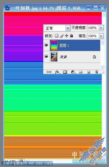 Photoshop入门教程:简单给图片做彩色抽丝效果