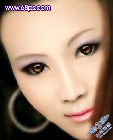 Photoshop打造梦幻的古典仿手绘美女