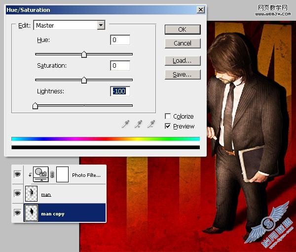 Photoshop合成教程:建构主义职场海报