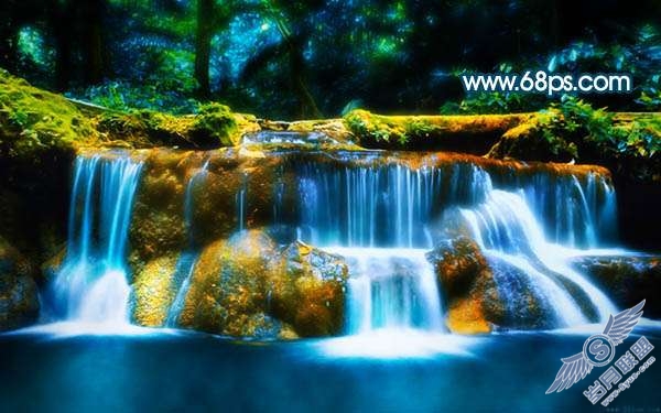 Photoshop照片处理:制作蓝黄色风景照片【图】_